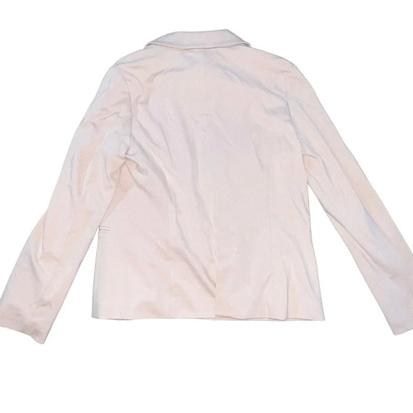 NWT Adrianna Papell Women's Medium Blush Pink Single Button Ponte Blazer Jacket - Picture 6 of 6